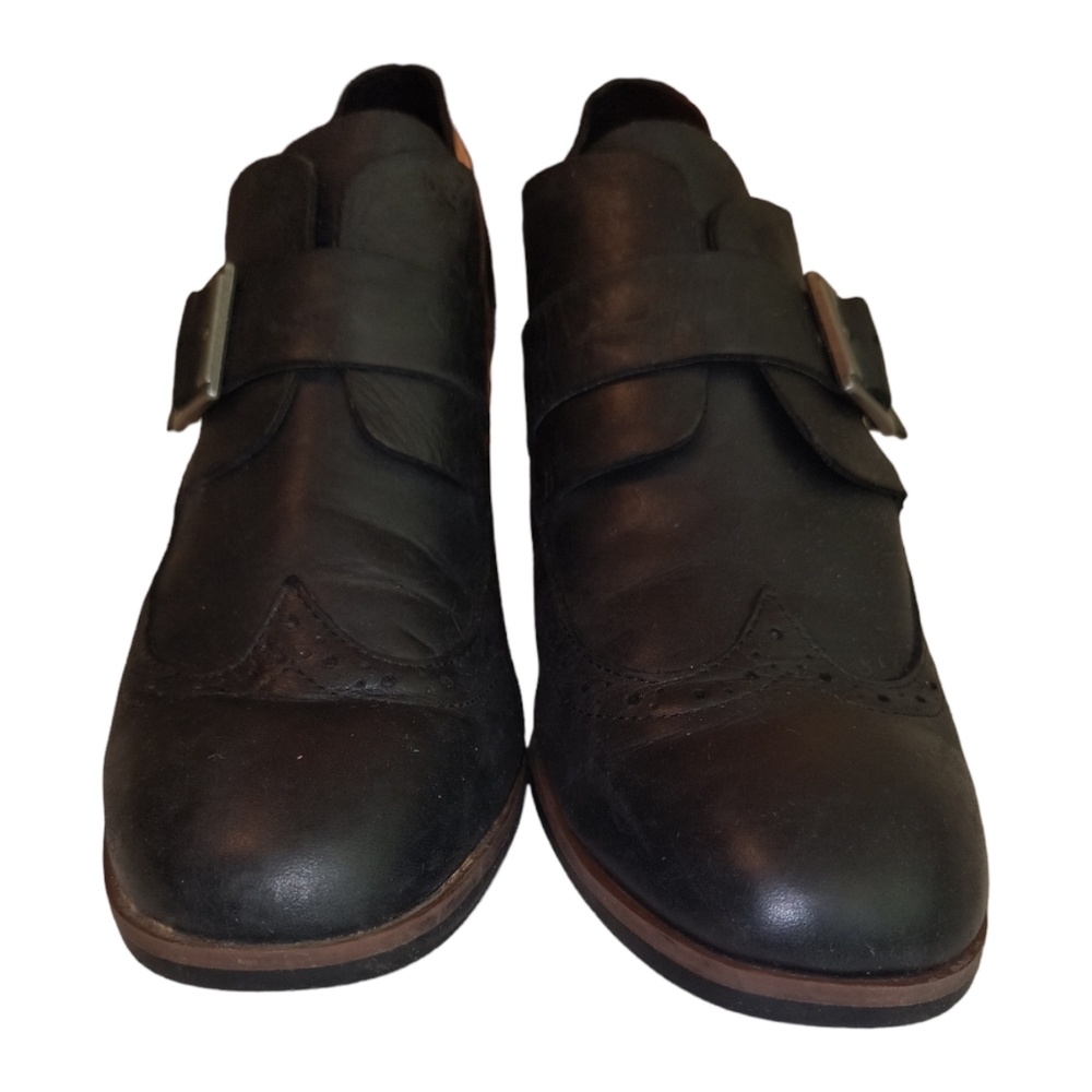 Korks Kork Ease Withrow Black Leather Ankle Boots size 9.5M - Picture 3 of 12